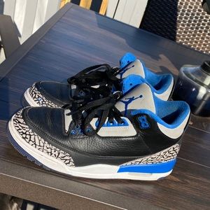 AIR JORDAN 3 RETRO "SPORT BLUE" size 7.5 Men